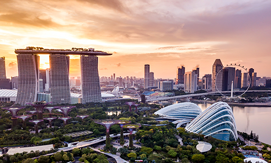 Guía de viaje corporativo con destino Singapur