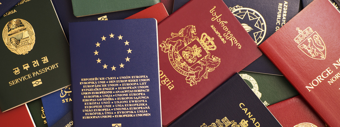 Pasaportes de diferentes países