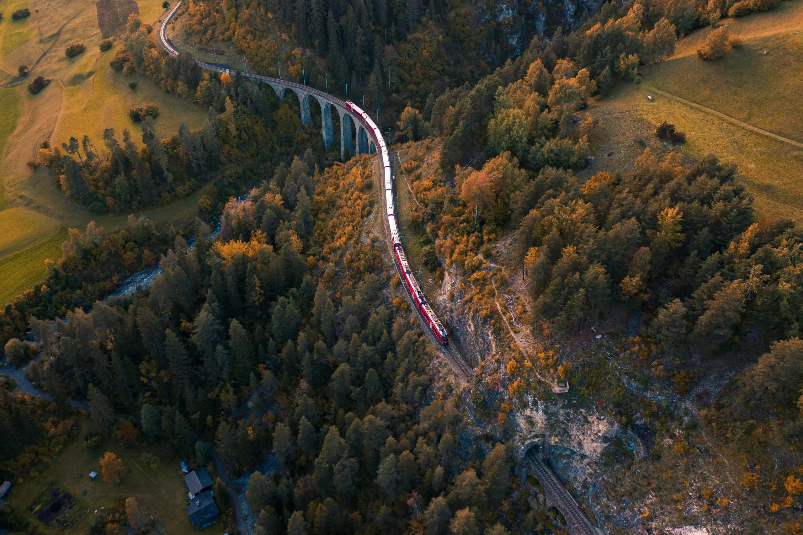 Tren en medio de una carretera